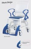 Rebotec Toilettenrollstuhl Bonn mit 5-Zoll-Rdern